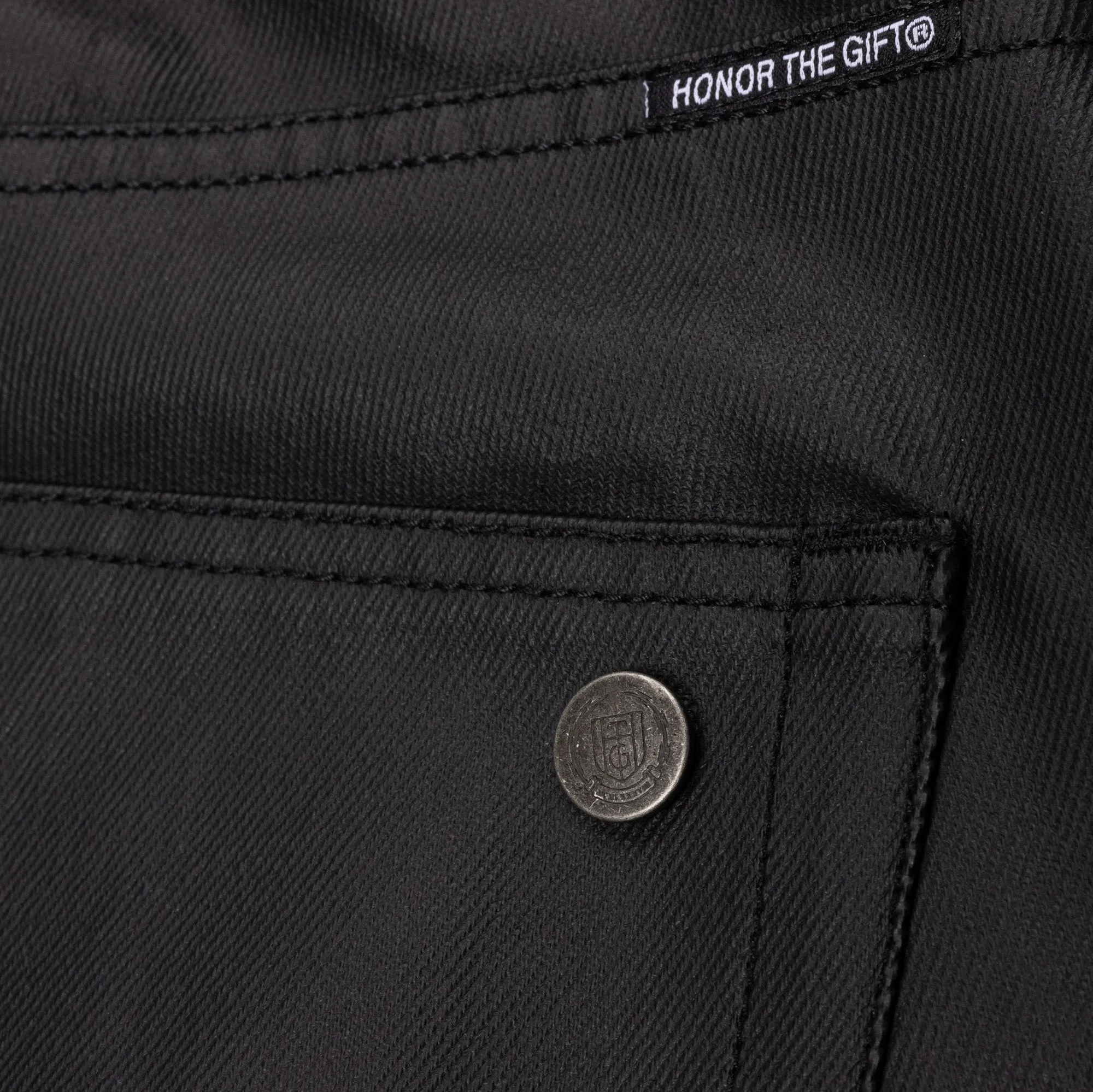 Htg Wax Denim Pant Black