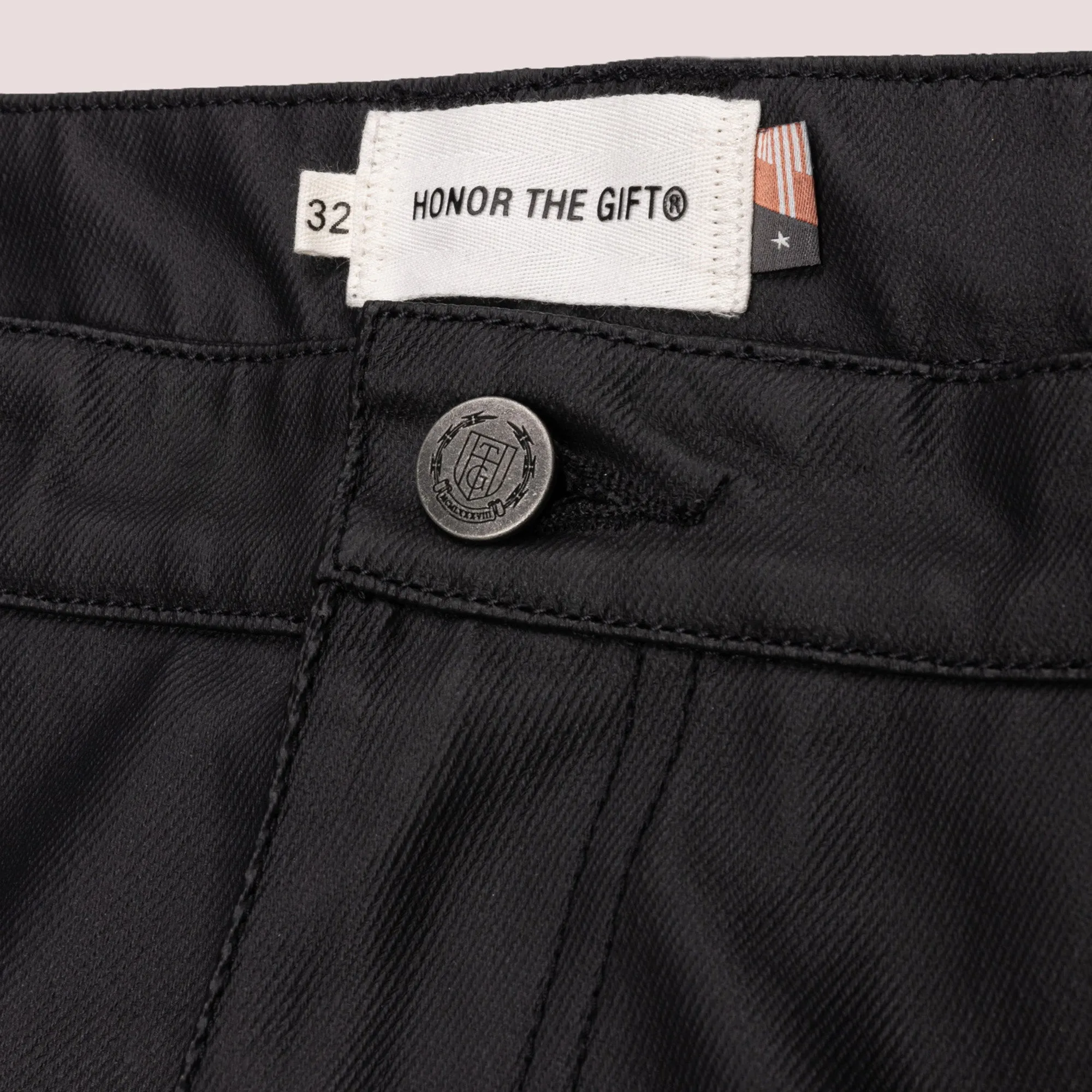 Htg Wax Denim Pant Black