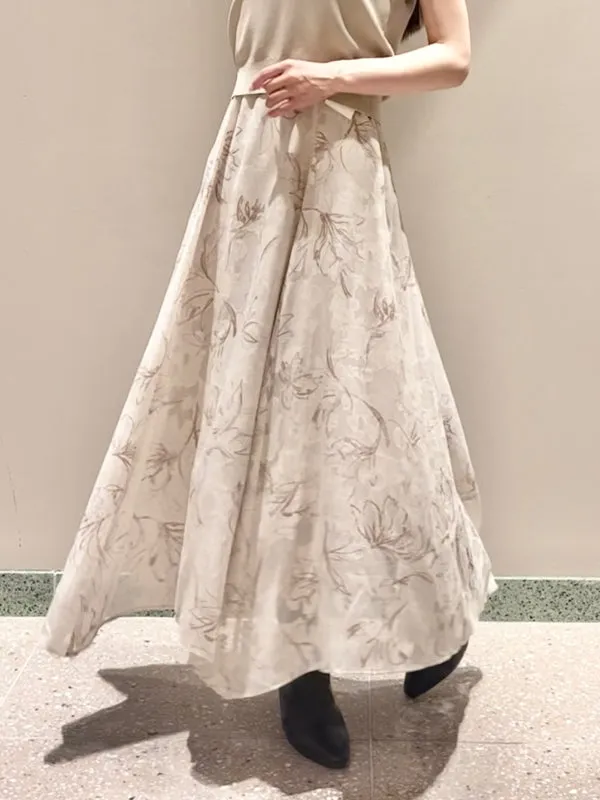 knit layered print dress