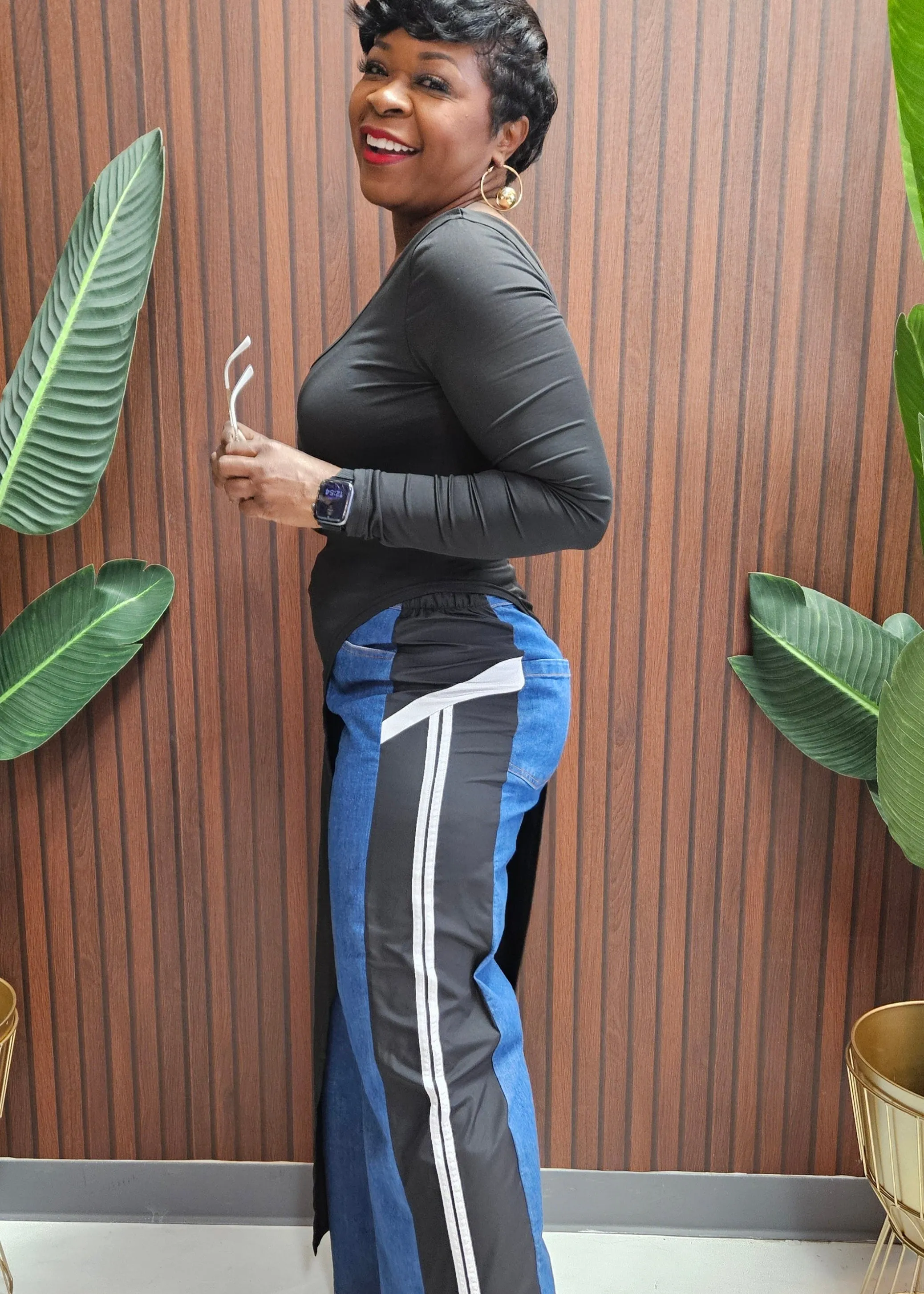 Lashanta Stripe Jeans