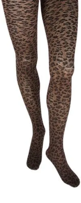 Leopard Textured Tights