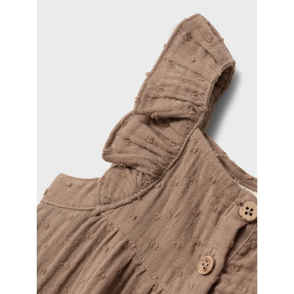 Lil'Atelier Loose Overall LAMIA - Woodsmoke