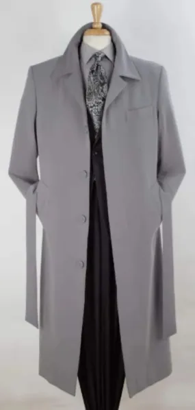 Mens Black Overcoat - Mens Full Length Top Coat