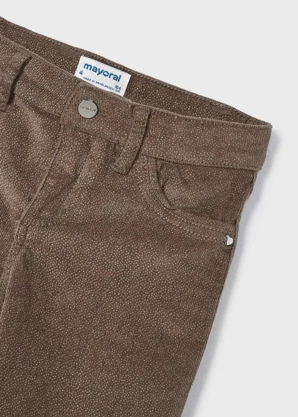 Mocha Corduroy glitter pants