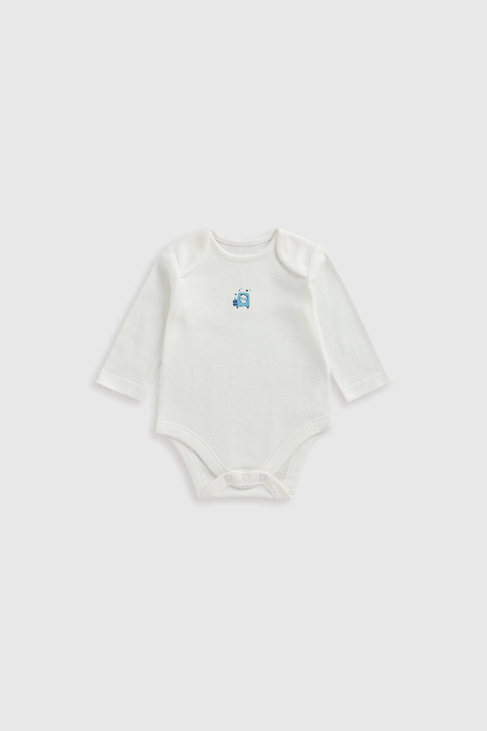 Mothercare Animal Transport Long-Sleeved Bodysuits - 5 Pack
