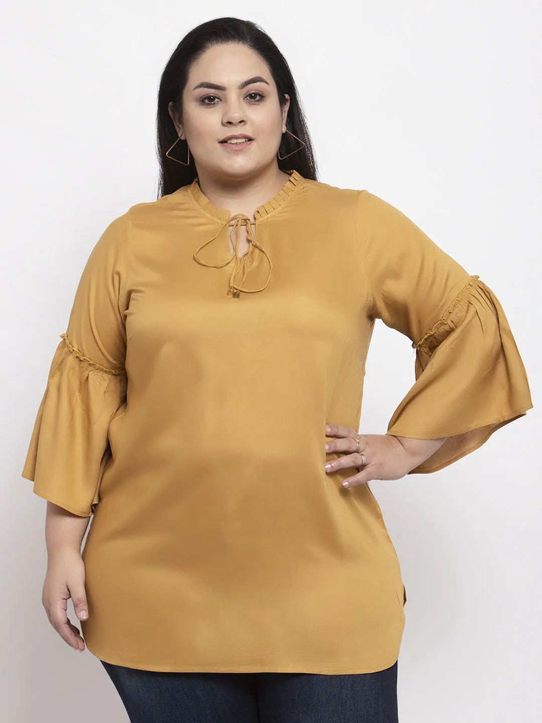 Mustard Yellow Solid Tunic