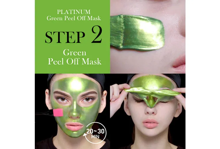 OMG Mask - Platinum Green Facial Mask Kit