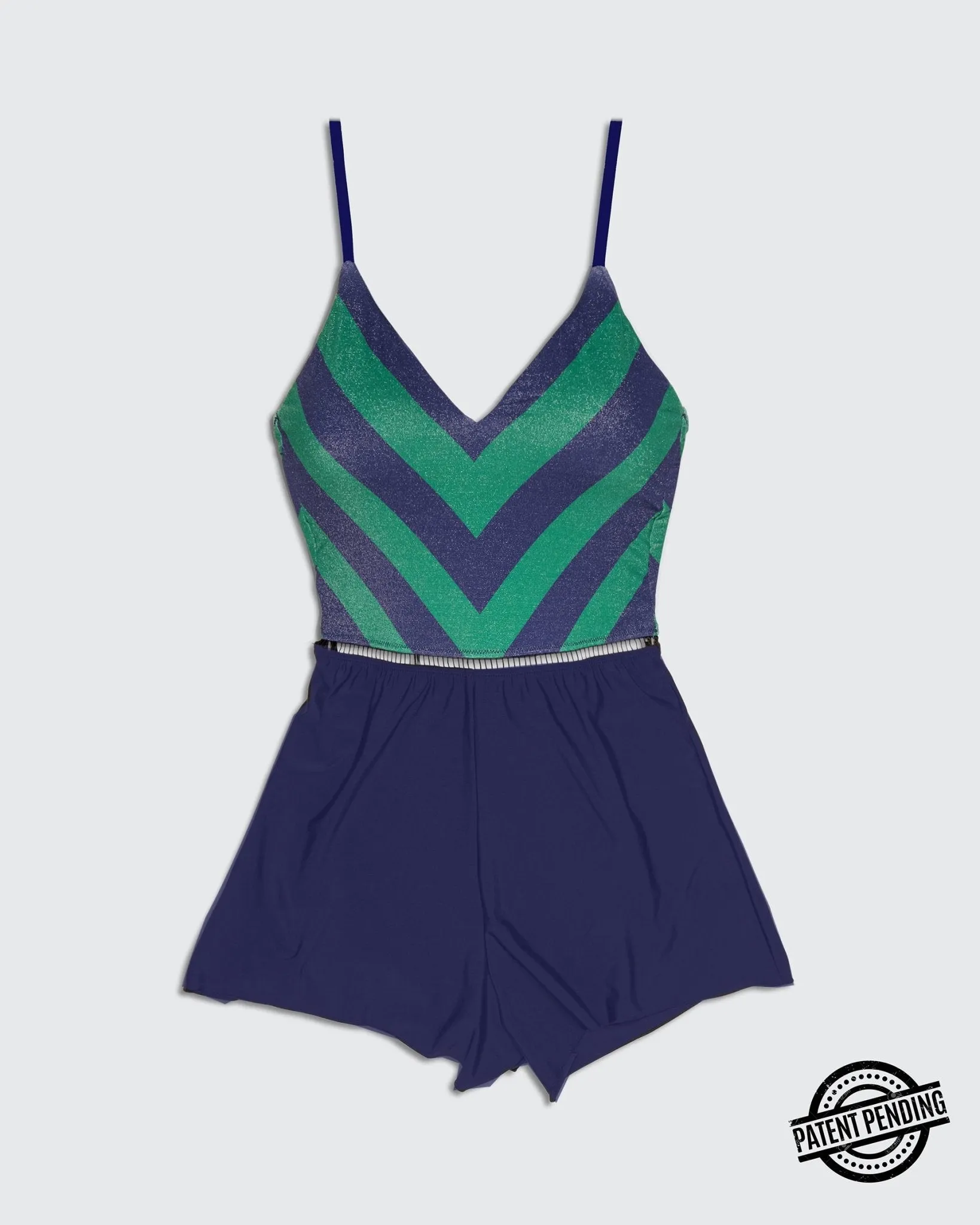 Overall Arava Navy Green Stripes