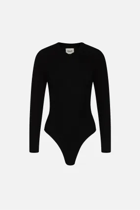 Peachy Rib Zipup Bodysuit