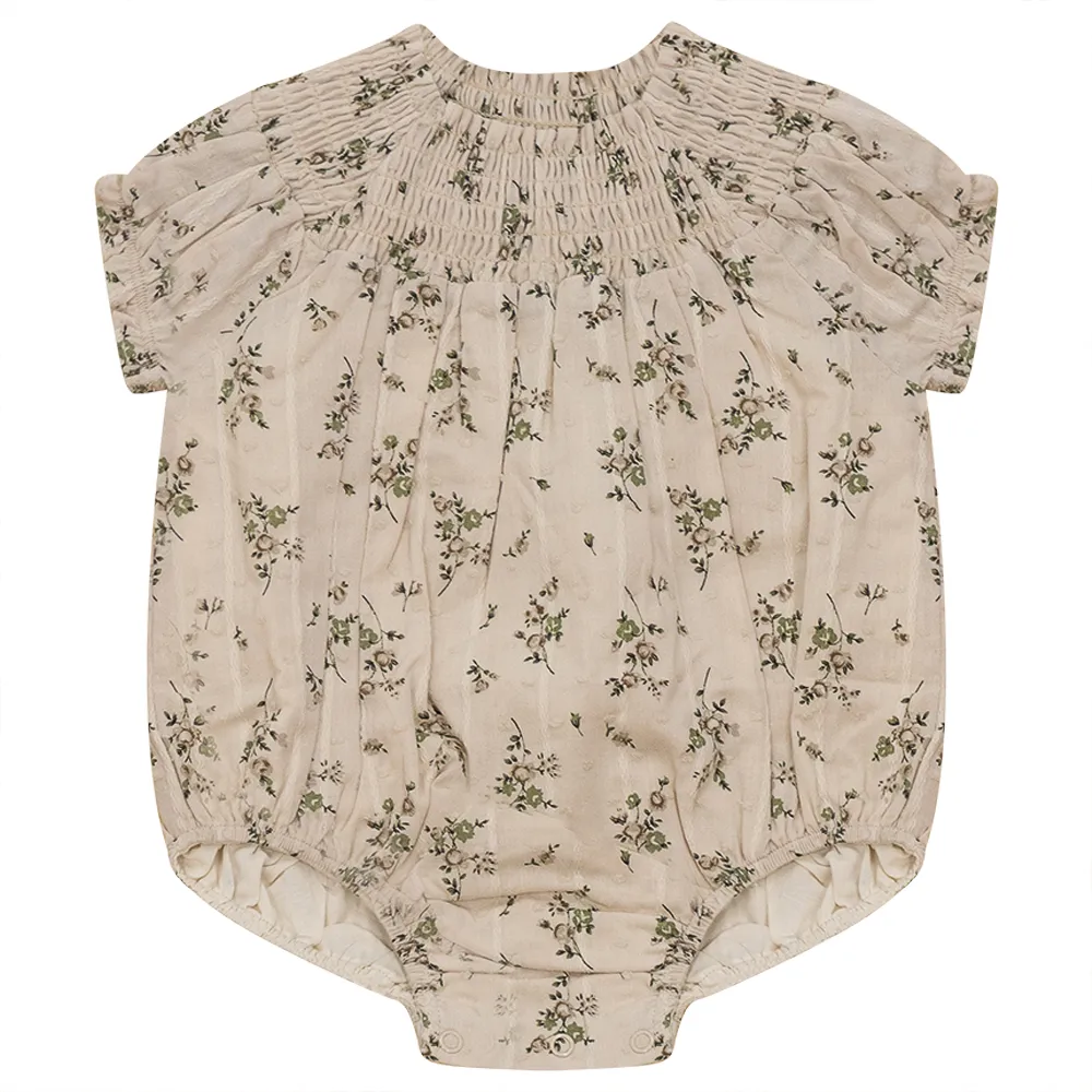 Posie & Pistachio Floral Romper