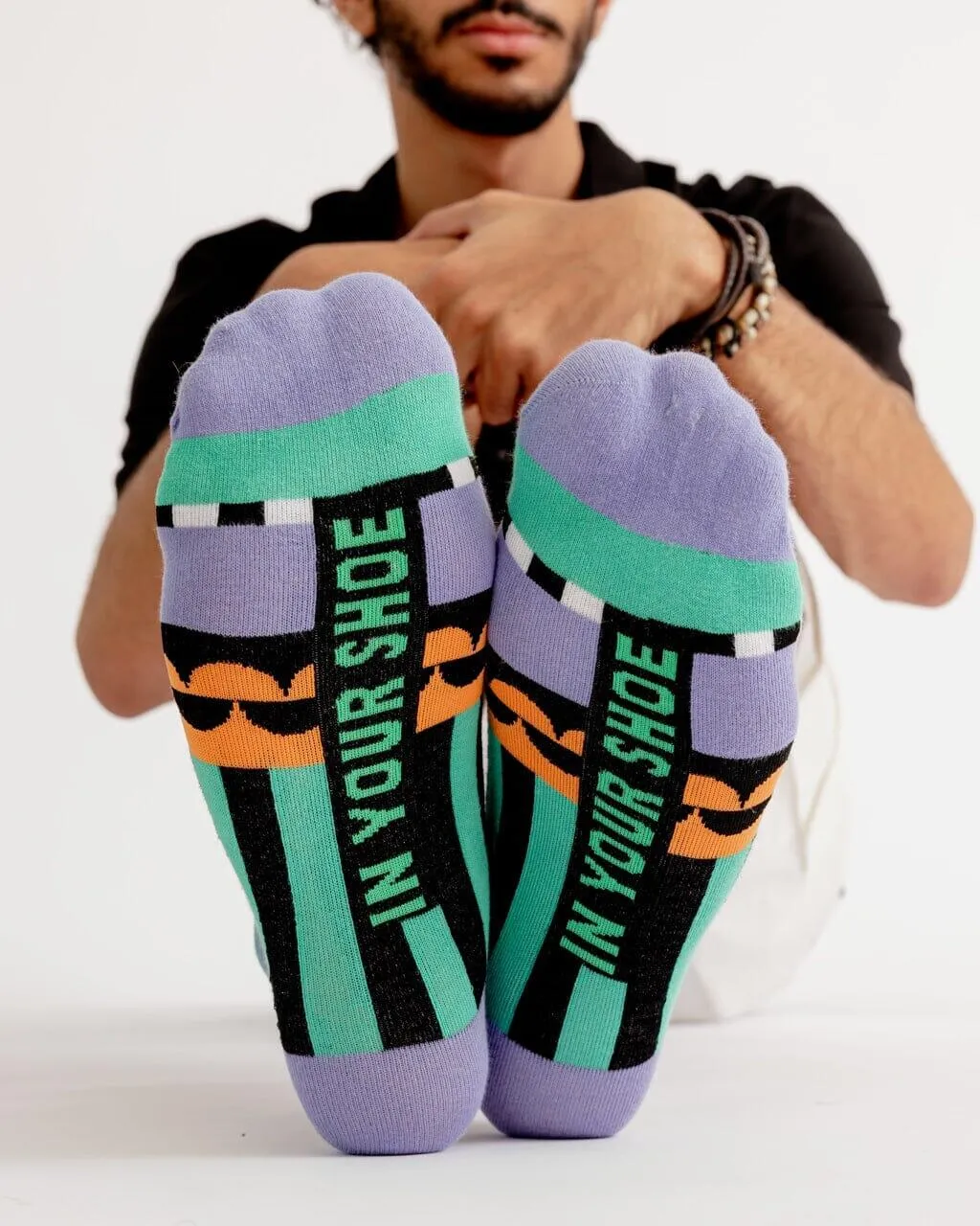 Purple Accents Neck Socks