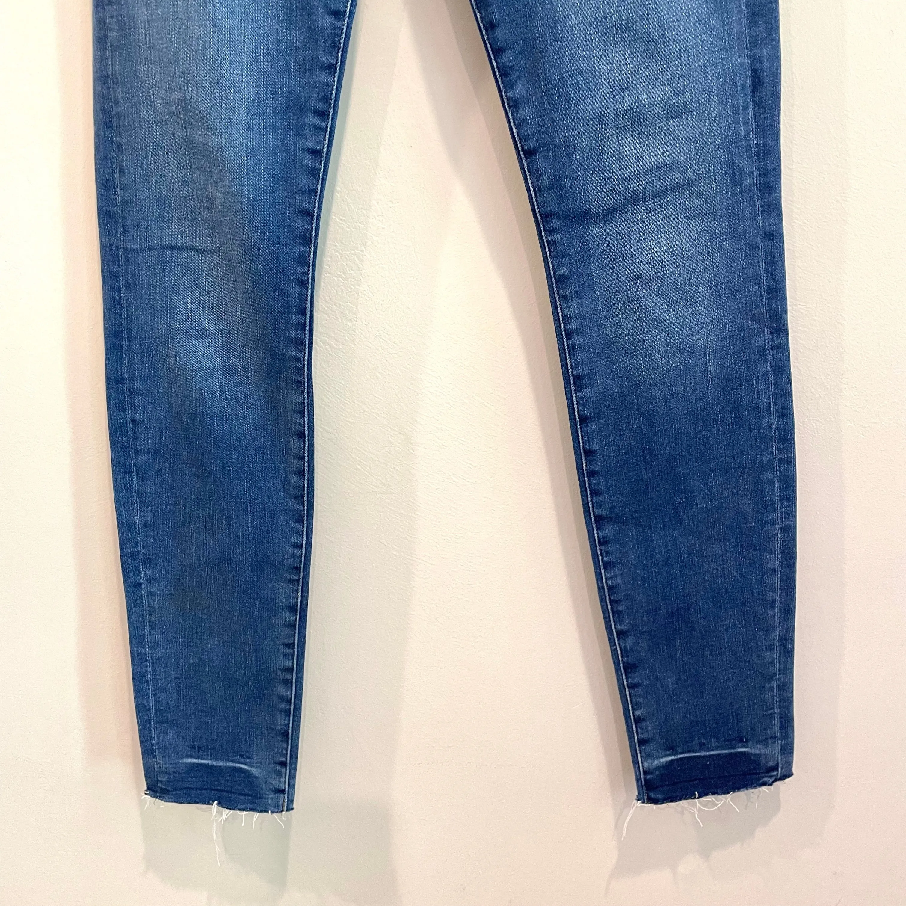 Raw Hem Skinny Jeans