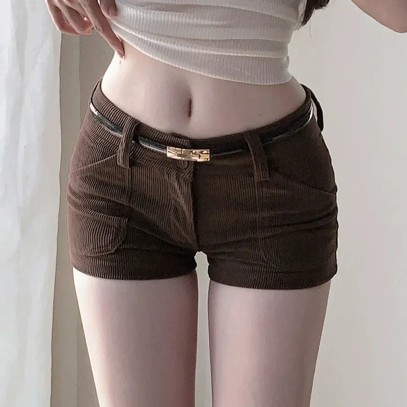 Stori Corduroy Low Waist Shorts