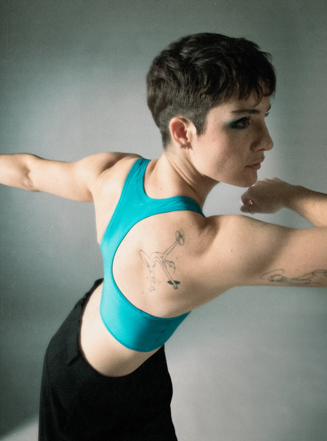 Tank Binder Reversible aqua