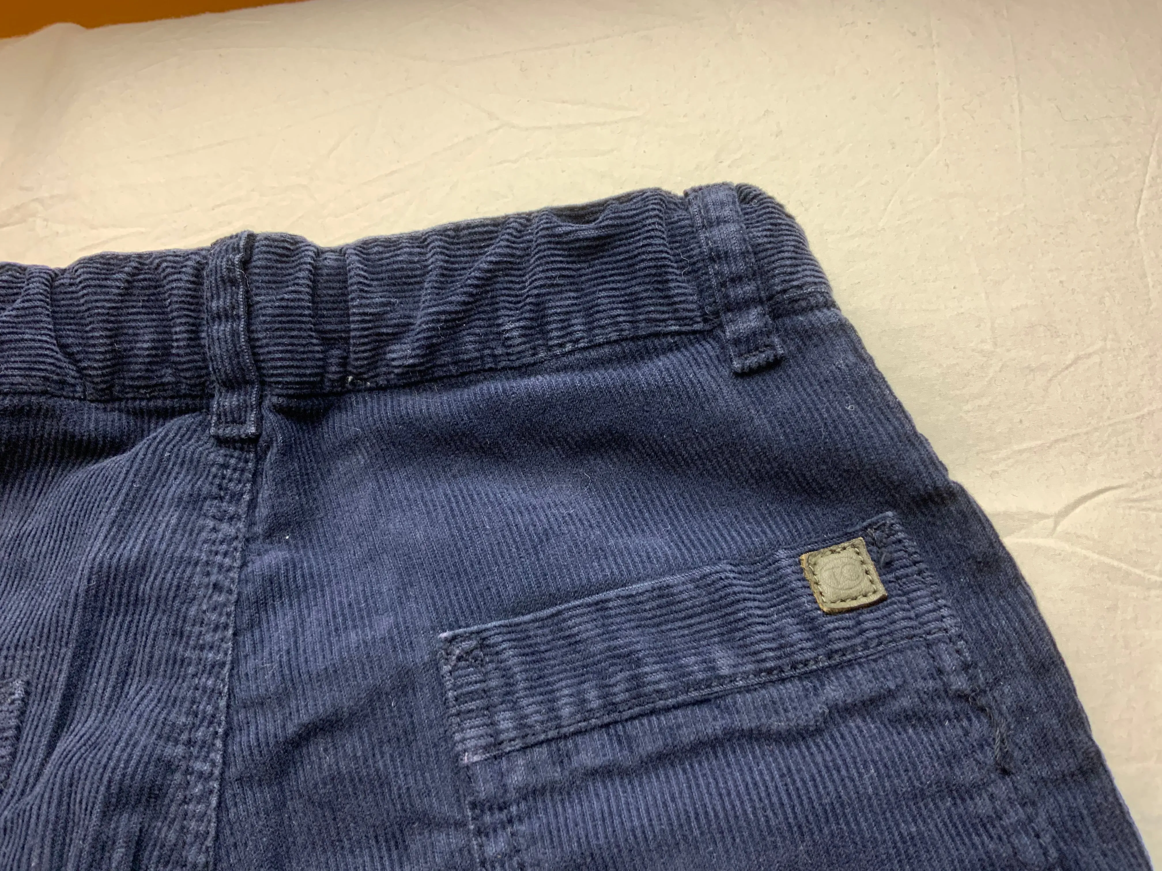 TARTINE ET CHOCOLAT KIDS BOY NAVY CORDUROY TROUSERS PANTS 6 YEARS OLD children