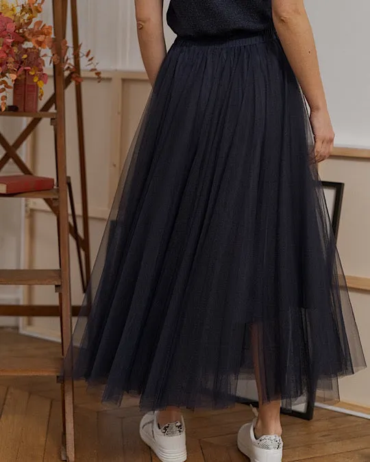 Tessa Tulle Skirt Navy