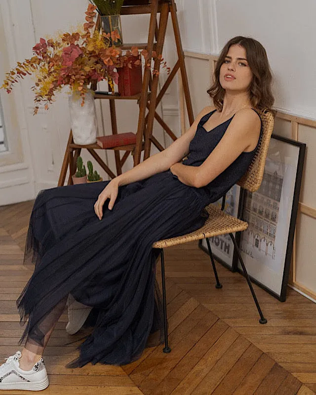 Tessa Tulle Skirt Navy