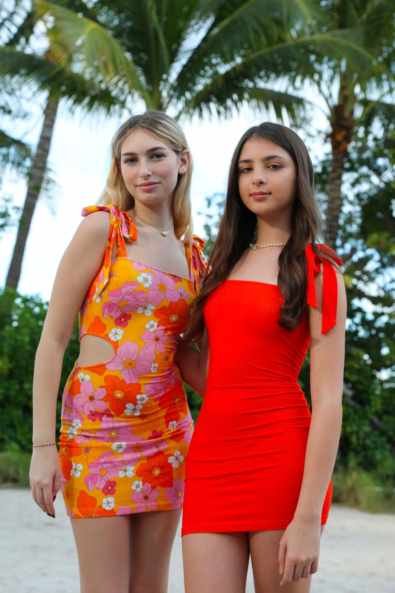The Chloe Dress - Jeweled Peach