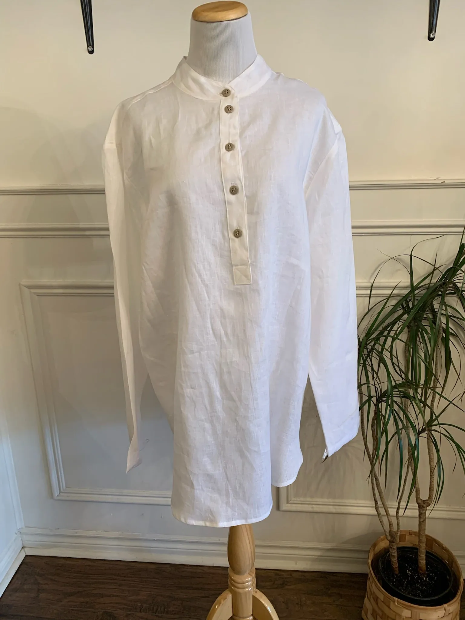 The Harvest Tunic 100% Linen - White