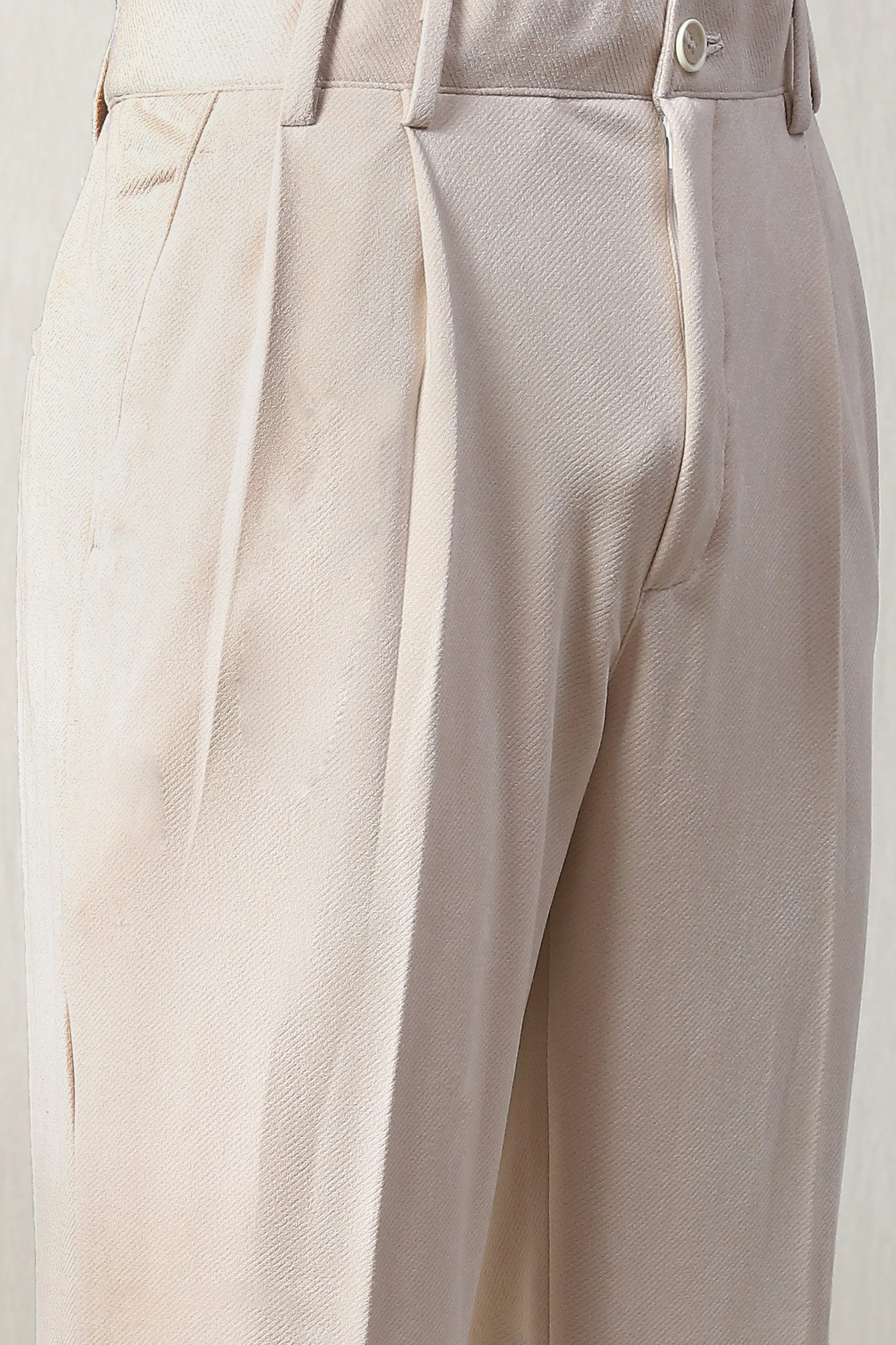 This ivory corduroy velvet co-ord set
