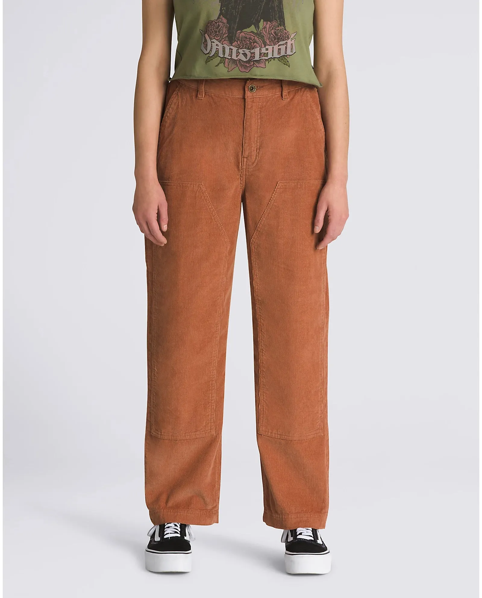 VANS Women's High Road Ground Work Corduroy Pants Mocha Bisque