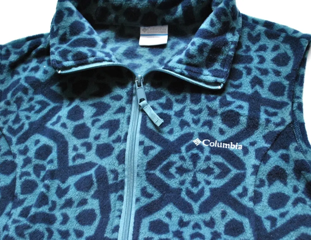 Vintage Columbia Women's Aztec Fleece Vest Size Large