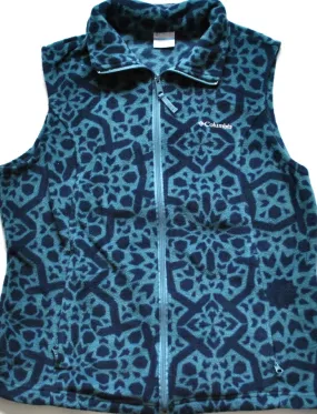 Vintage Columbia Women's Aztec Fleece Vest Size Large