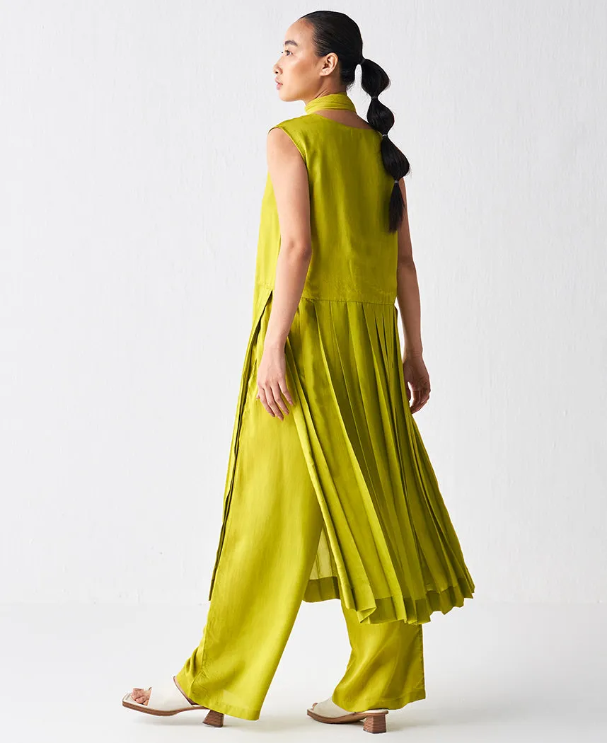 Waist Pleat Tunic Set