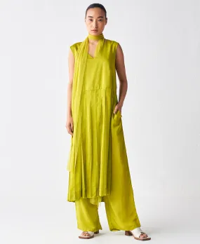 Waist Pleat Tunic Set