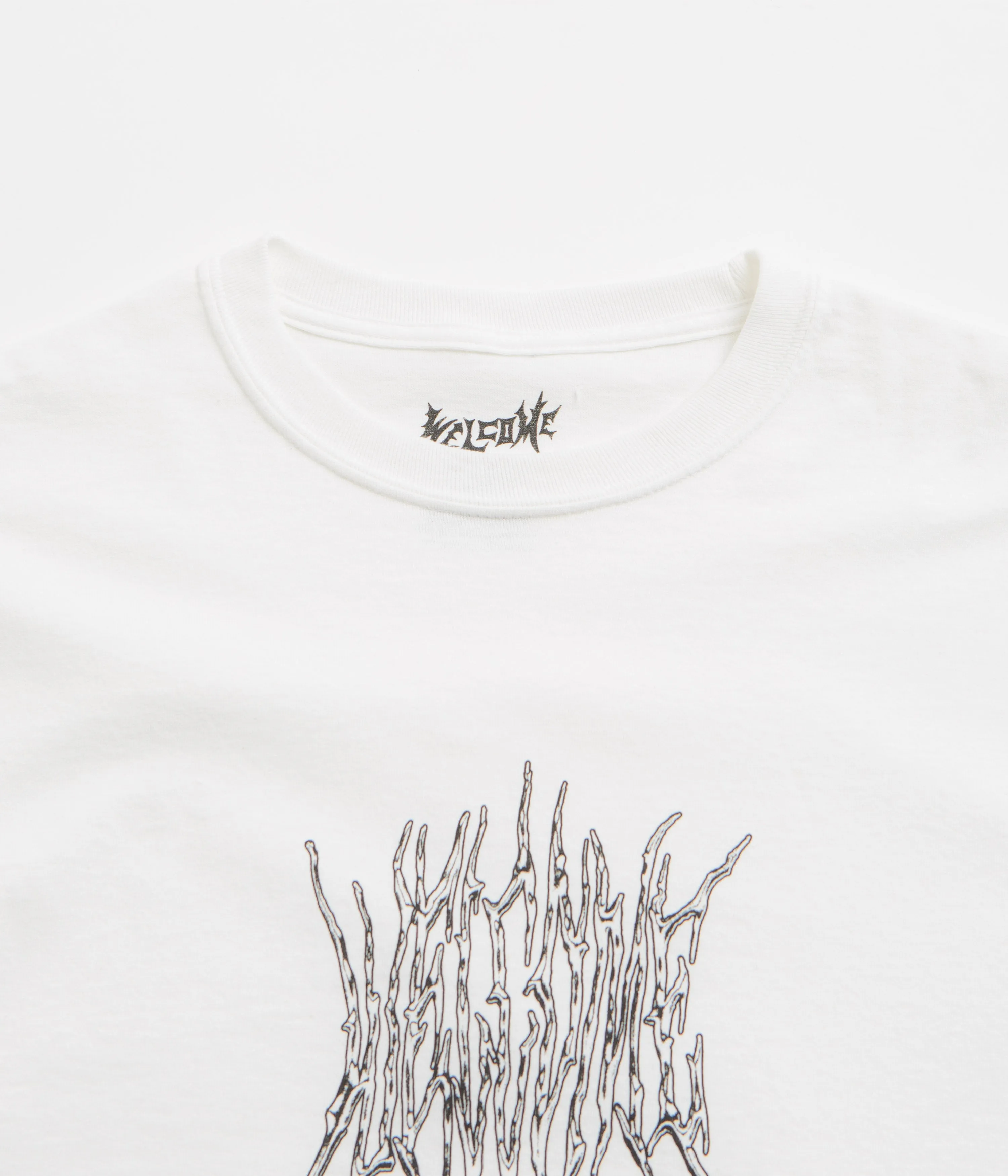 Welcome Chasm Long Sleeve T-Shirt - White