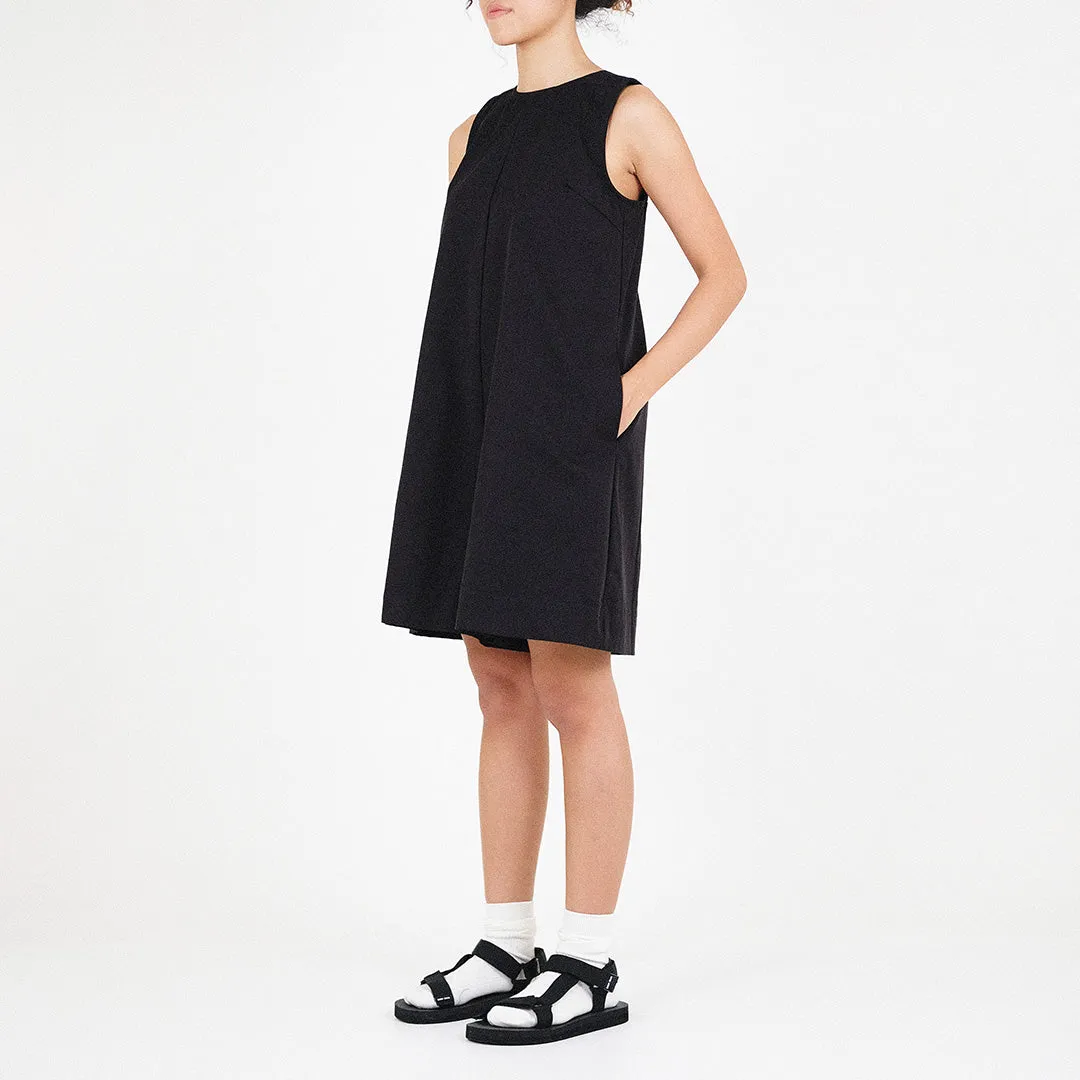 Women Relaxed Romper - Black - SW2307073B